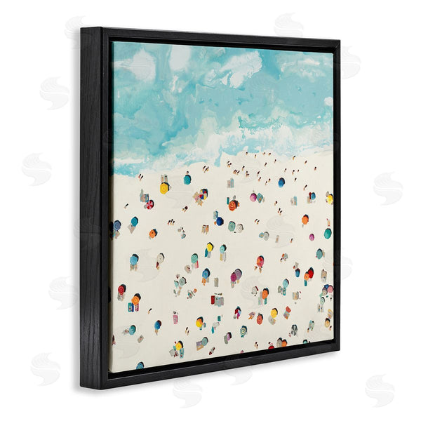 Stupell Industries Randy Hibberd | Abstract People On Beach