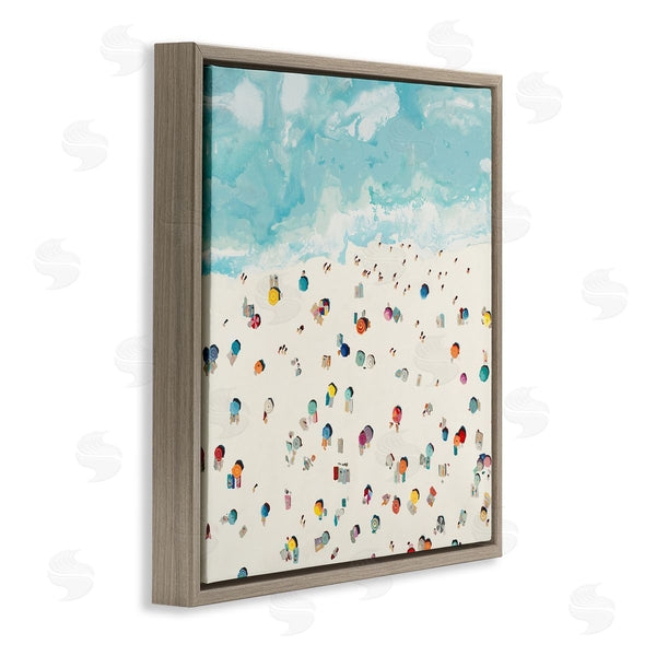 Stupell Industries Randy Hibberd | Abstract People On Beach