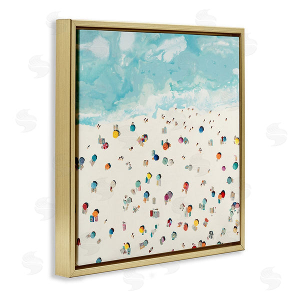 Stupell Industries Randy Hibberd | Abstract People On Beach