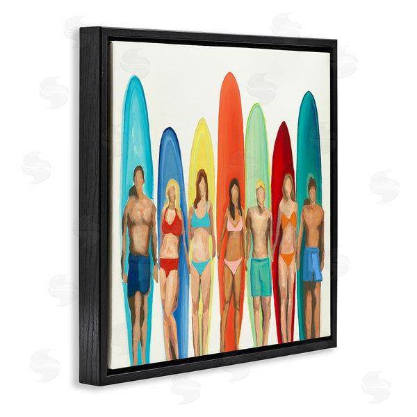 Stupell Industries Randy Hibberd | Surfers & Boards Summer Wall Art