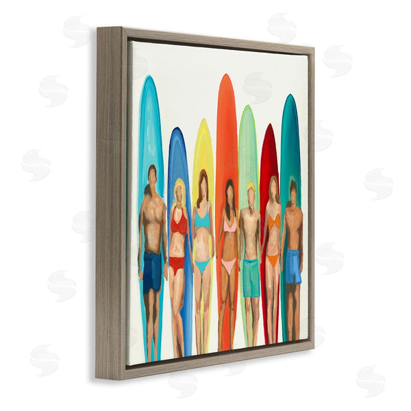 Stupell Industries Randy Hibberd | Surfers & Boards Summer Wall Art