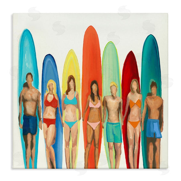 stupell industries Randy Hibberd | Surfers & Boards Summer Wall Art