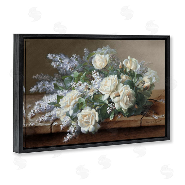 Stupell Industries Raoul De Longpre | White Vintage Roses