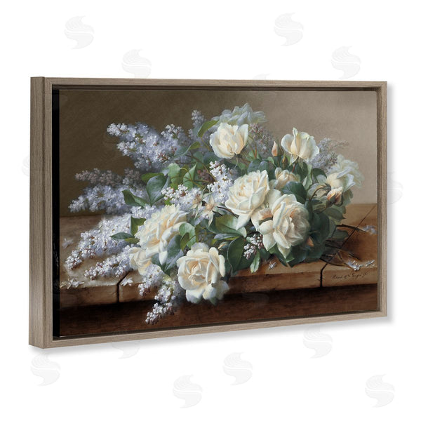 Stupell Industries Raoul De Longpre | White Vintage Roses