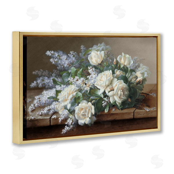 Stupell Industries Raoul De Longpre | White Vintage Roses