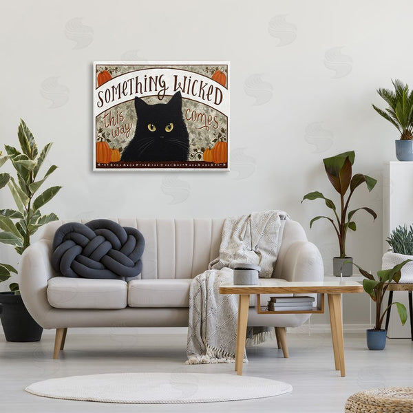 Stupell Industries Raquel Maciel | Something Wicked Black Cat Wall Art
