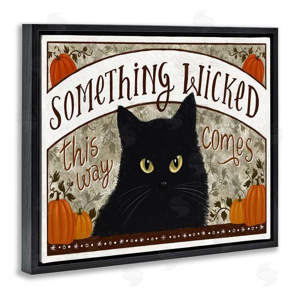 Stupell Industries Raquel Maciel | Something Wicked Black Cat Wall Art