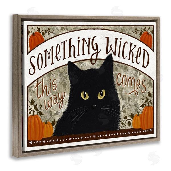 Stupell Industries Raquel Maciel | Something Wicked Black Cat Wall Art