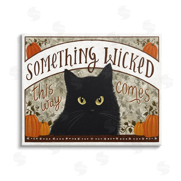 stupell industries Raquel Maciel | Something Wicked Black Cat Wall Art