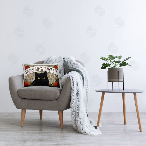 Stupell Industries Raquel Maciel | Something Wicked Halloween Cat