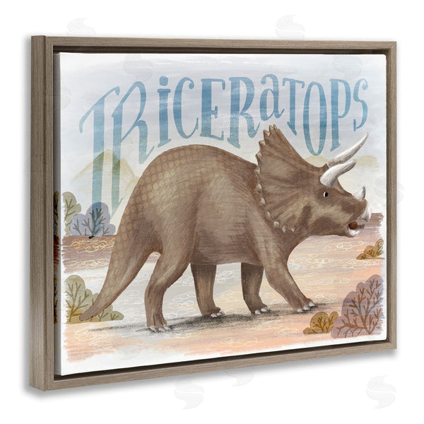 Stupell Industries Raquel Maciel | Triceratops In Nature Wall Art