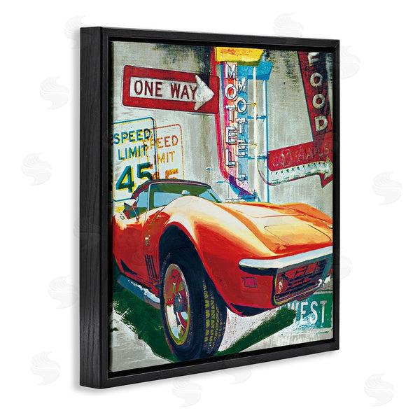Stupell Industries Ray Foster | Vibrant Sports Car Pop Art