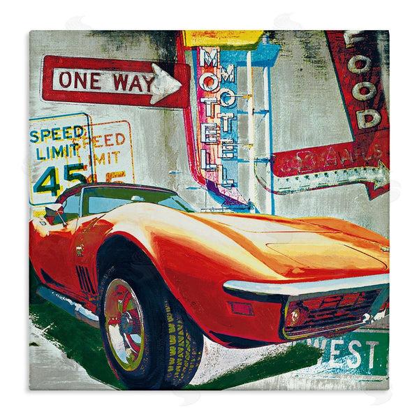 stupell industries Ray Foster | Vibrant Sports Car Pop Art