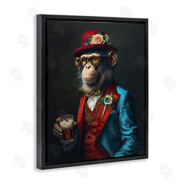 Stupell Industries Ray Heere | Monkey With Fancy Outfit