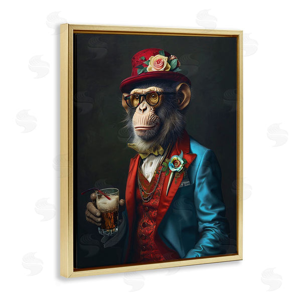 Stupell Industries Ray Heere | Monkey With Fancy Outfit