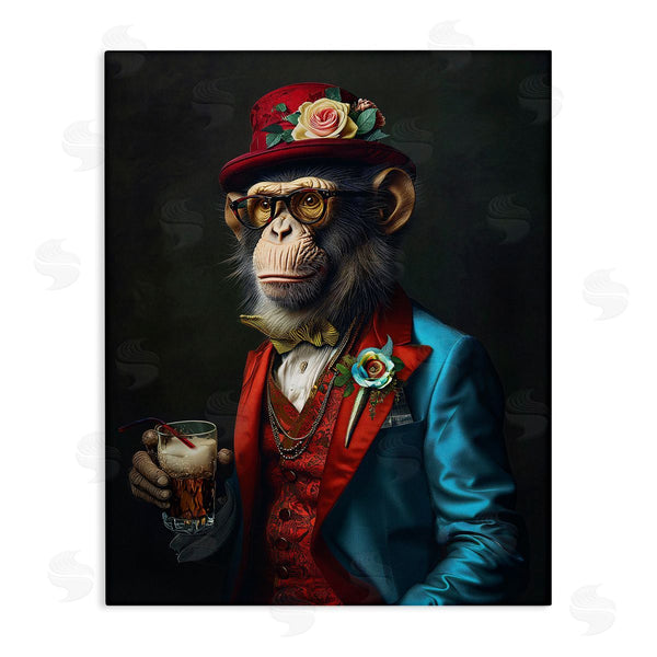 stupell industries Ray Heere | Monkey with Fancy Outfit