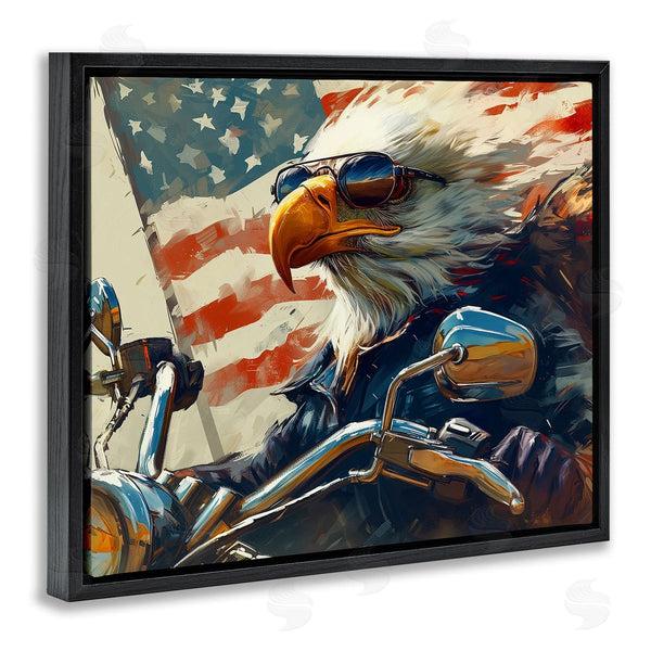 Stupell Industries Ray Heere | Patriotic Bald Eagle Wall Art