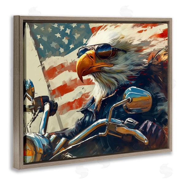 Stupell Industries Ray Heere | Patriotic Bald Eagle Wall Art