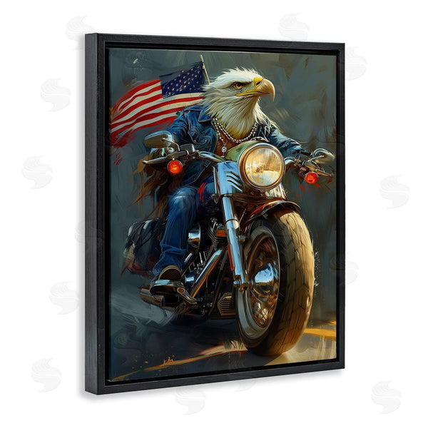 Stupell Industries Ray Heere | Patriotic Eagle Motorcycle
