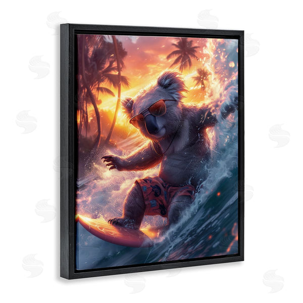Stupell Industries Ray Heere | Surfing Tropical Koala
