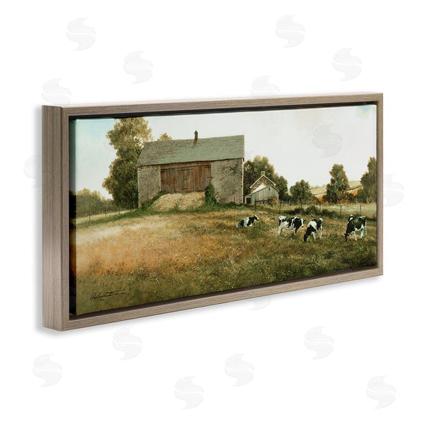 Stupell Industries Ray Hendershot | Traditional Cows Grazing Wall Art