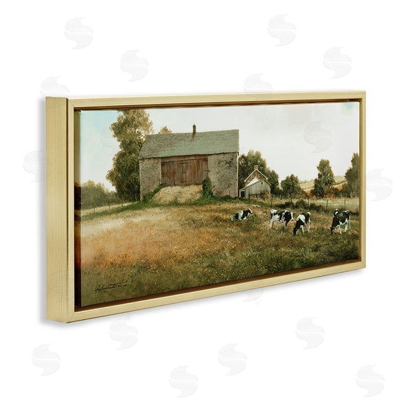 Stupell Industries Ray Hendershot | Traditional Cows Grazing Wall Art