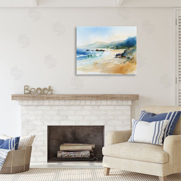 Stupell Industries Ray Powers | Abstract Beach Scenery Wall Art