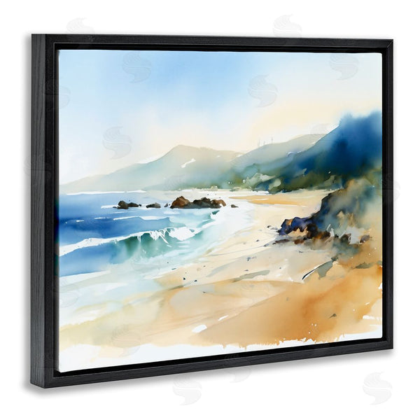 Stupell Industries Ray Powers | Abstract Beach Scenery Wall Art