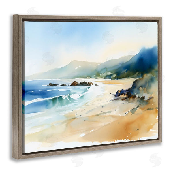 Stupell Industries Ray Powers | Abstract Beach Scenery Wall Art