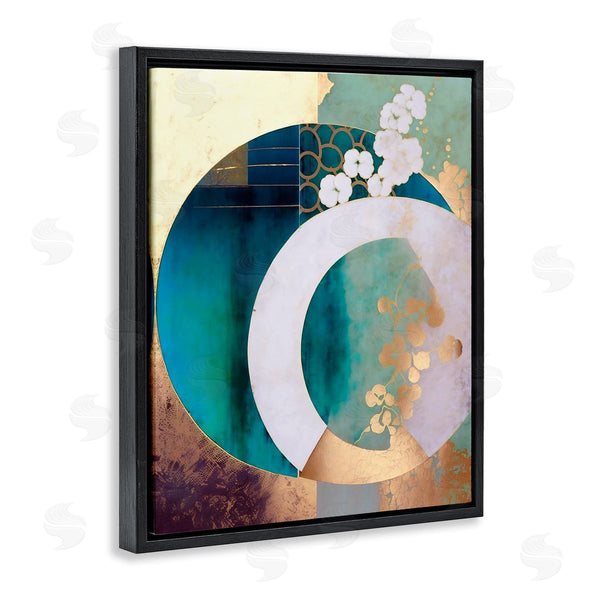 Stupell Industries Ray Powers | Asian Moon Abstraction