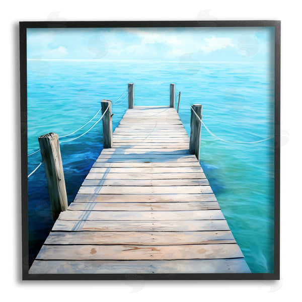 Stupell Industries Ray Powers | Coastal Dock Landscape
