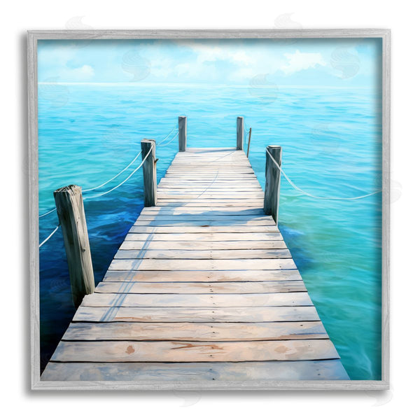Stupell Industries Ray Powers | Coastal Dock Landscape