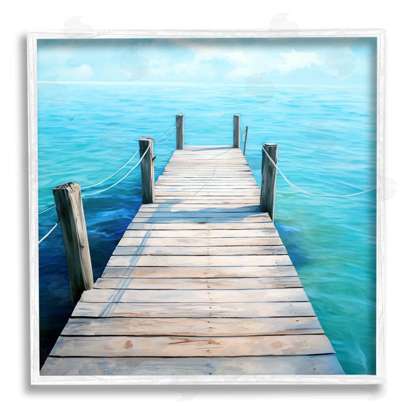 Stupell Industries Ray Powers | Coastal Dock Landscape