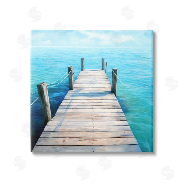 stupell industries Ray Powers | Coastal Dock Landscape