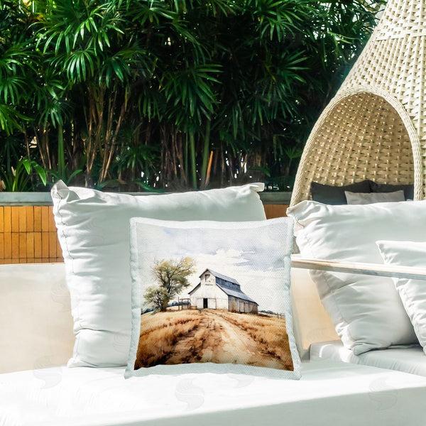 Stupell Industries Ray Powers | Countryside Barn Scenery Printed Throw Pillow