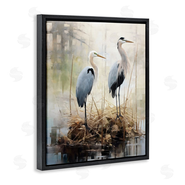 Stupell Industries Ray Powers | Cranes In Pond Nature