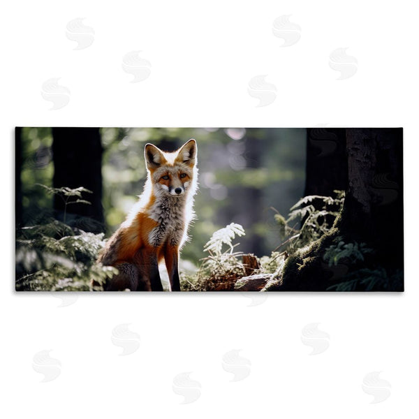stupell industries Ray Powers | Fox Under Sun Rays Wall Art