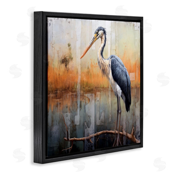 Stupell Industries Ray Powers | Heron Bird Abstraction