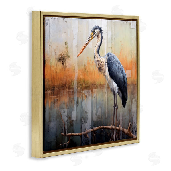 Stupell Industries Ray Powers | Heron Bird Abstraction