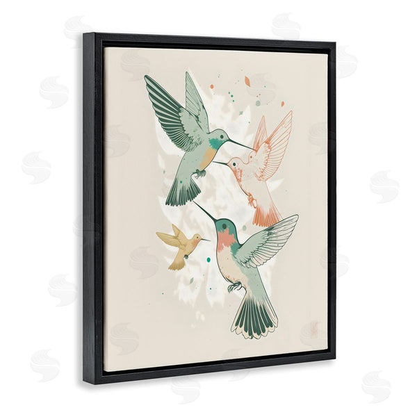 Stupell Industries Ray Powers | Hummingbirds On Beige