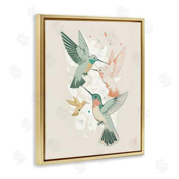 Stupell Industries Ray Powers | Hummingbirds On Beige