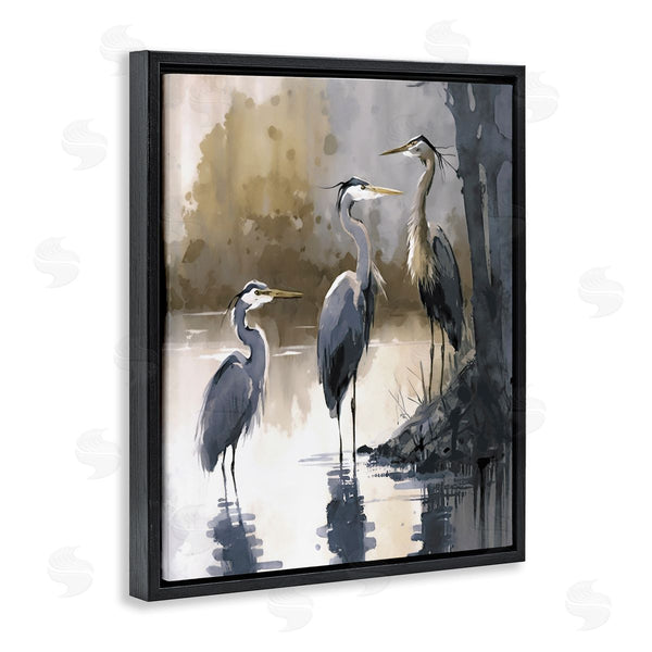 Stupell Industries Ray Powers | Lake View Herons Wall Art