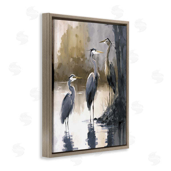 Stupell Industries Ray Powers | Lake View Herons Wall Art