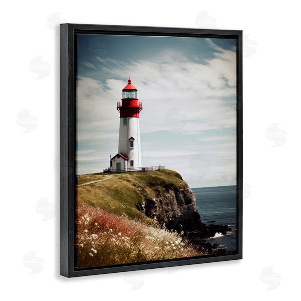 Stupell Industries Ray Powers | Lighthouse On High Cliff Wall Art