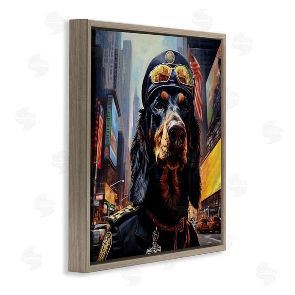 Stupell Industries Ray Powers | Military Dog Portrait