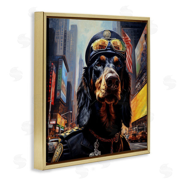 Stupell Industries Ray Powers | Military Dog Portrait