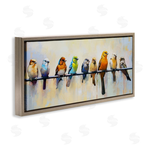 Stupell Industries Ray Powers | Modern Birds Perched Wall Art