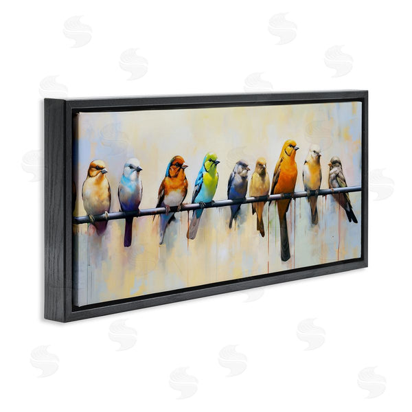 Stupell Industries Ray Powers | Modern Birds Perched Wall Art