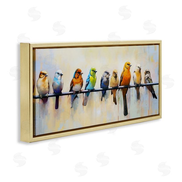 Stupell Industries Ray Powers | Modern Birds Perched Wall Art