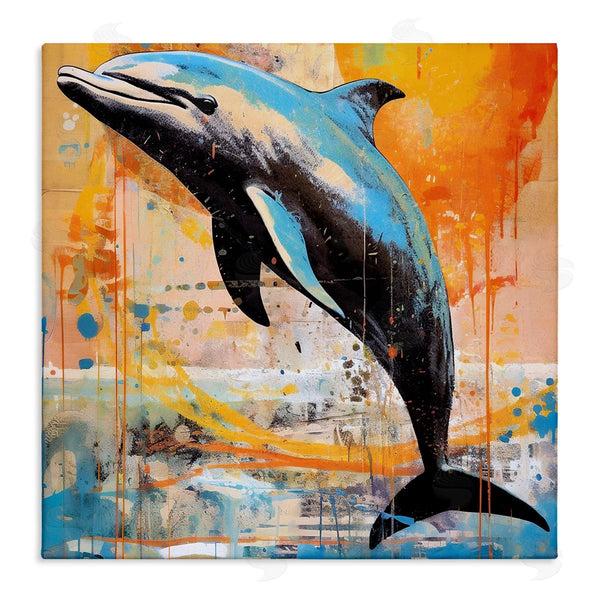 stupell industries Ray Powers | Modern Dolphin Collage